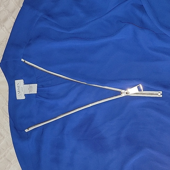 NWOT cobalt blue half zip top - Picture 1 of 4